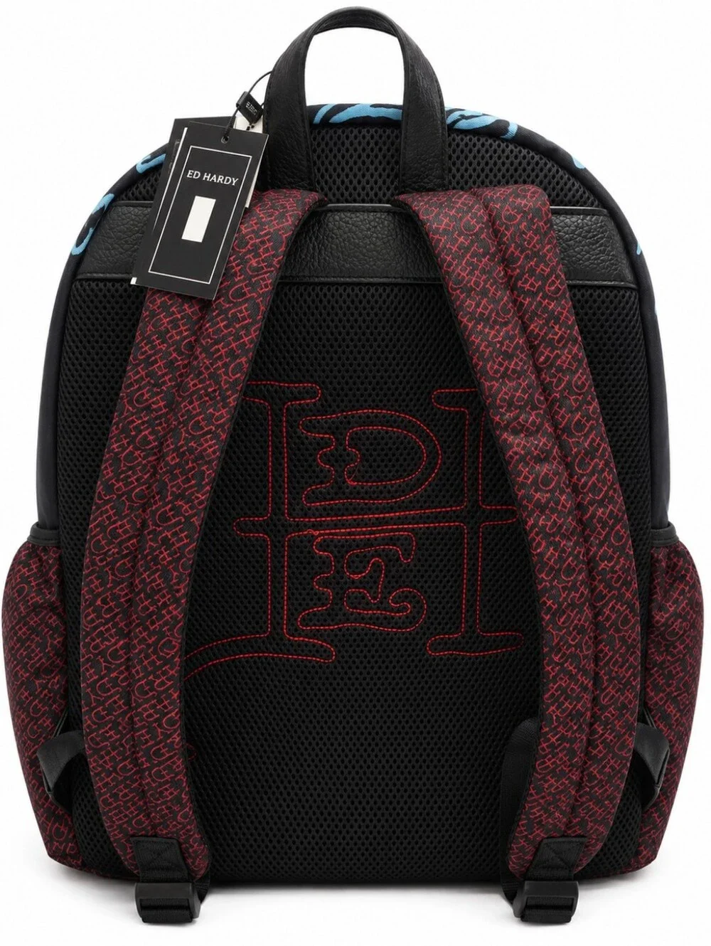 🆕️Ed Hardy True Till Death Backpack NWT Black Multi Tattoo Skull Bag